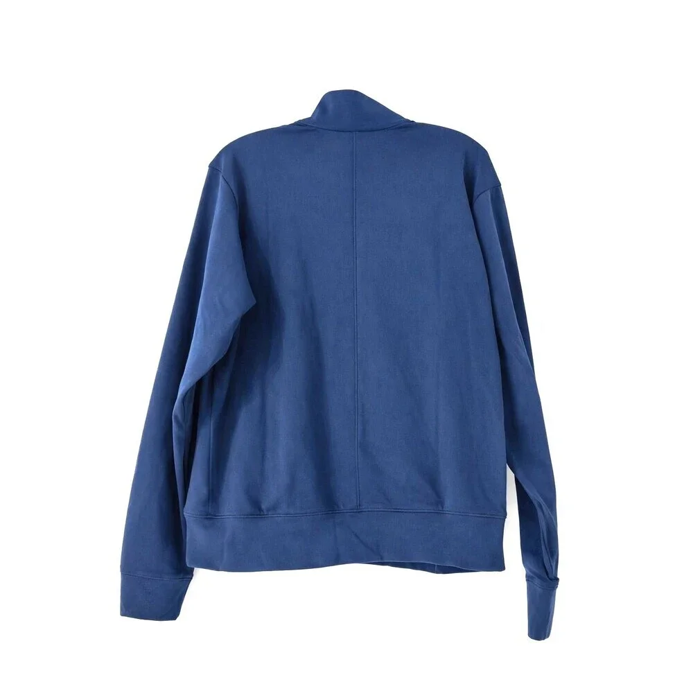 Adidas Women’s Quarter Zip Pullover Navy Blue Dri-Fit Jacket Medium NWT Athlet